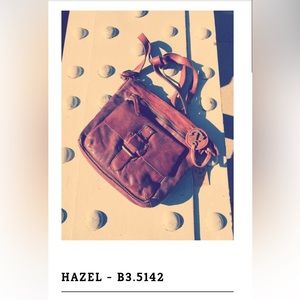 Harbour 2nd Anchor Brown Leather Crossbody bag. Adjustable strap